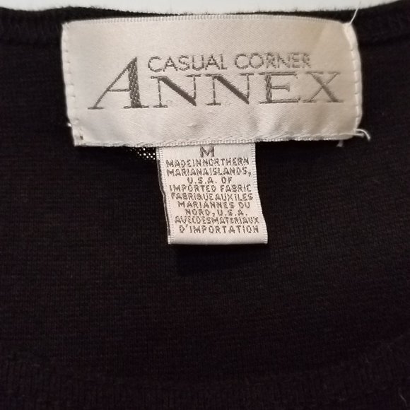 Casual Corner Annex Women's Black Tank Top, Size Medium - Picture 3 of 10